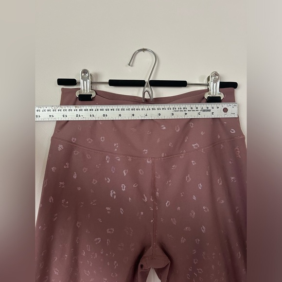 Good American Leggings Size 4 Dusk Rose Gold Leopard Print Core - Picture 5 of 10